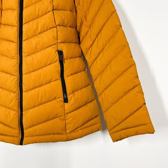 Women's Mustard Quilted Jacket - Picture 3 of 10